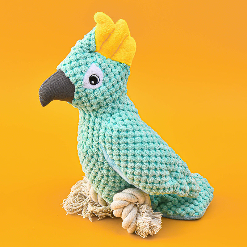 Plush bird pet toy color options parrot sparrow and thrush