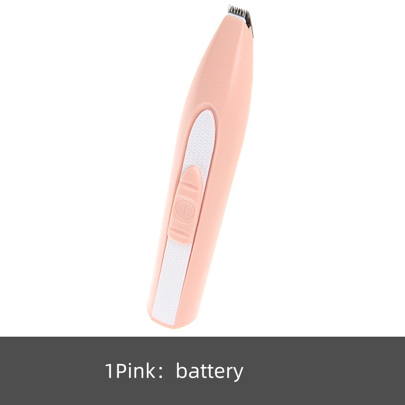 Electric pet hair clipper color options black, white and pink