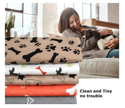 Petnki Reusable Washable Puppy Pee Pad, three-layer absorbent