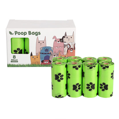 Dog poop bag refill roll that fits standard dispensers