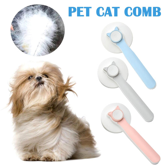 Petnki Self-Cleaning Slicker Brush for dogs and cats in blue