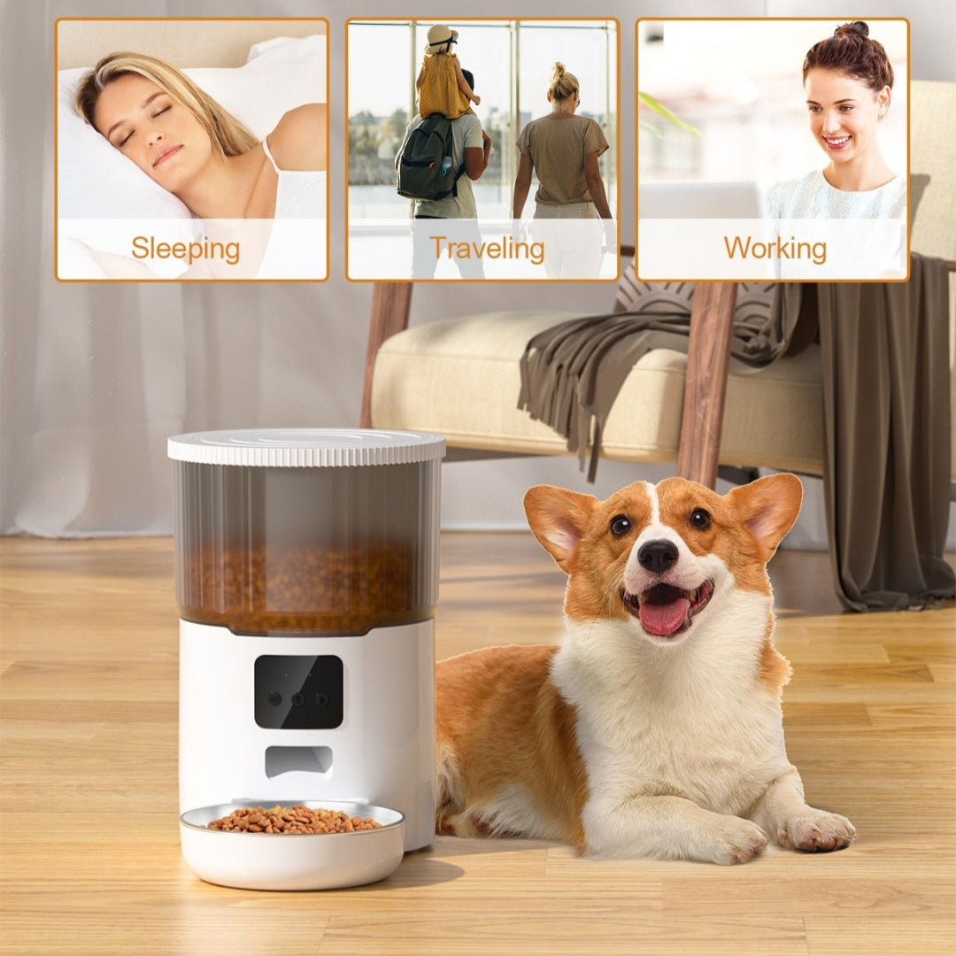 Petnki Smart Automatic Pet Feeder with 4L capacity for cats and dogs