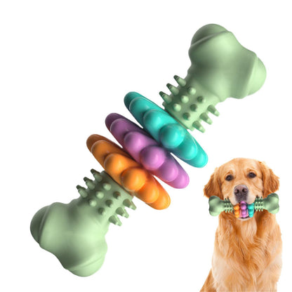 Petnki Tough TPR Bone Chew Toy for dogs in blue