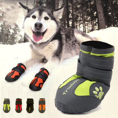 Petnki Waterproof Non-Slip Dog Shoes in black