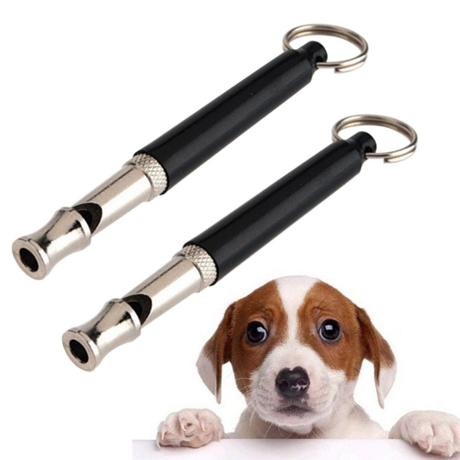 Petnki Ultrasonic Dog Training Whistle in black