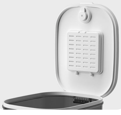 Large-capacity smart pet feeder dispensing a scheduled meal