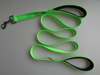 Reflective dog leash strip for safe night walks