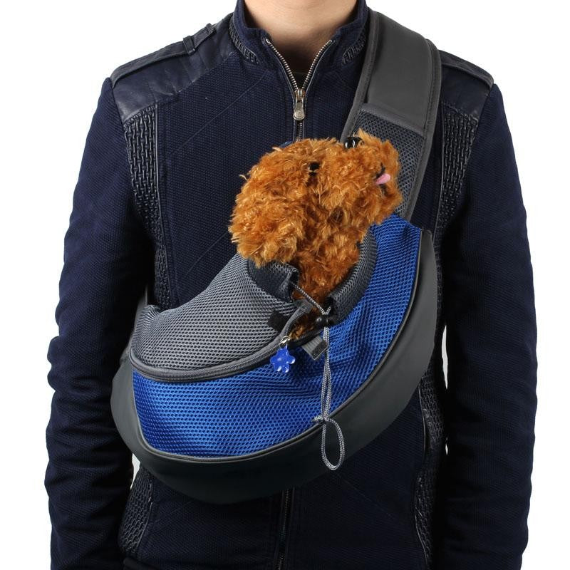 Petnki Breathable Pet Carrier Backpack for cats and small dogs in blue