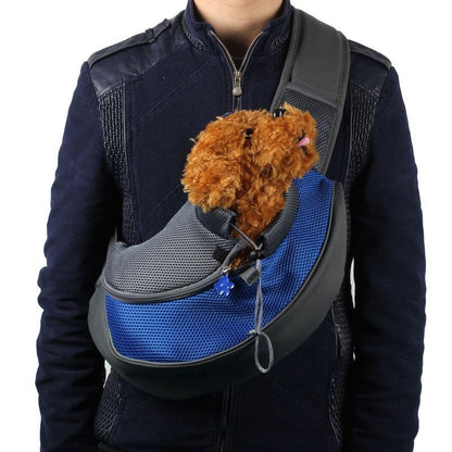 Petnki Breathable Pet Carrier Backpack for cats and small dogs in blue