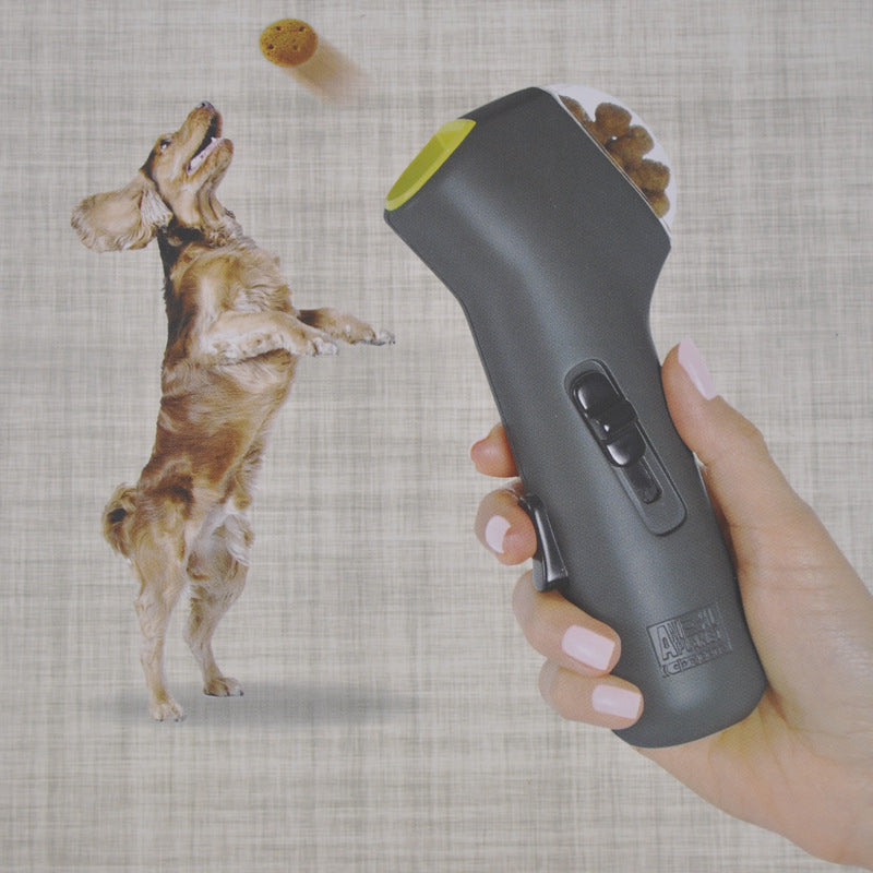 Petnki Interactive Dog Treat Launcher toy in grey