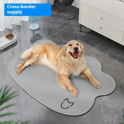 Petnki Non-Slip Pet Cooling Mat for summer in dark gray