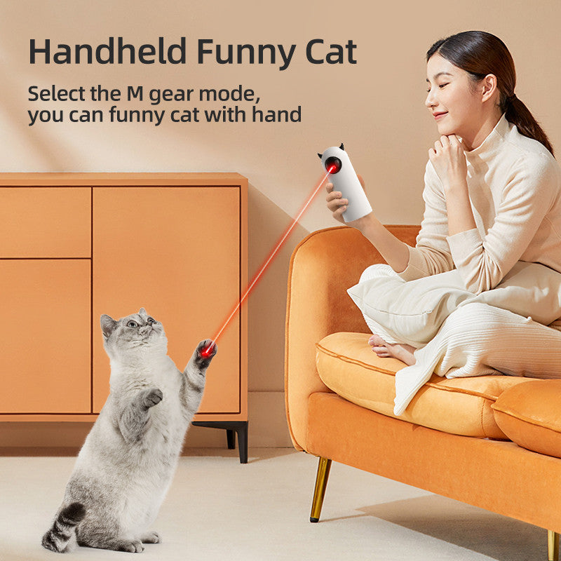 USB-powered automatic cat toy keeping an indoor cat active