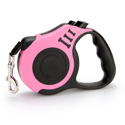 Dog walking on an extended Petnki retractable leash outdoors